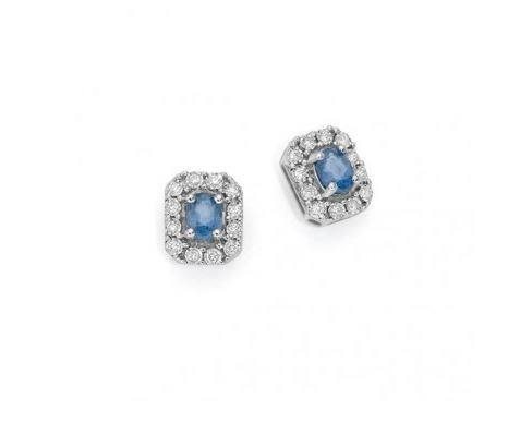 Orecchini Donna Oro Donna Luce in Oro bianco Zaffiro 0.40 Ct LOZ11358.012 - LOZ11358.012